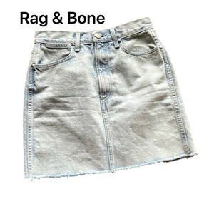 Rag & Bone Light Wash Jean Skirt - Size 25